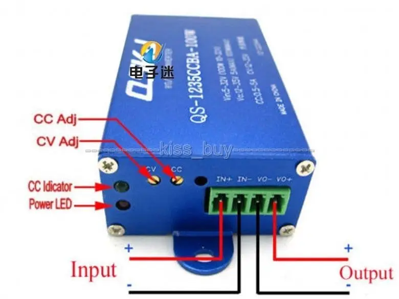 DC 5v ~ 32V до 12v 35V 5A 100W повышающий Регулируемый CC-CV источник питания для