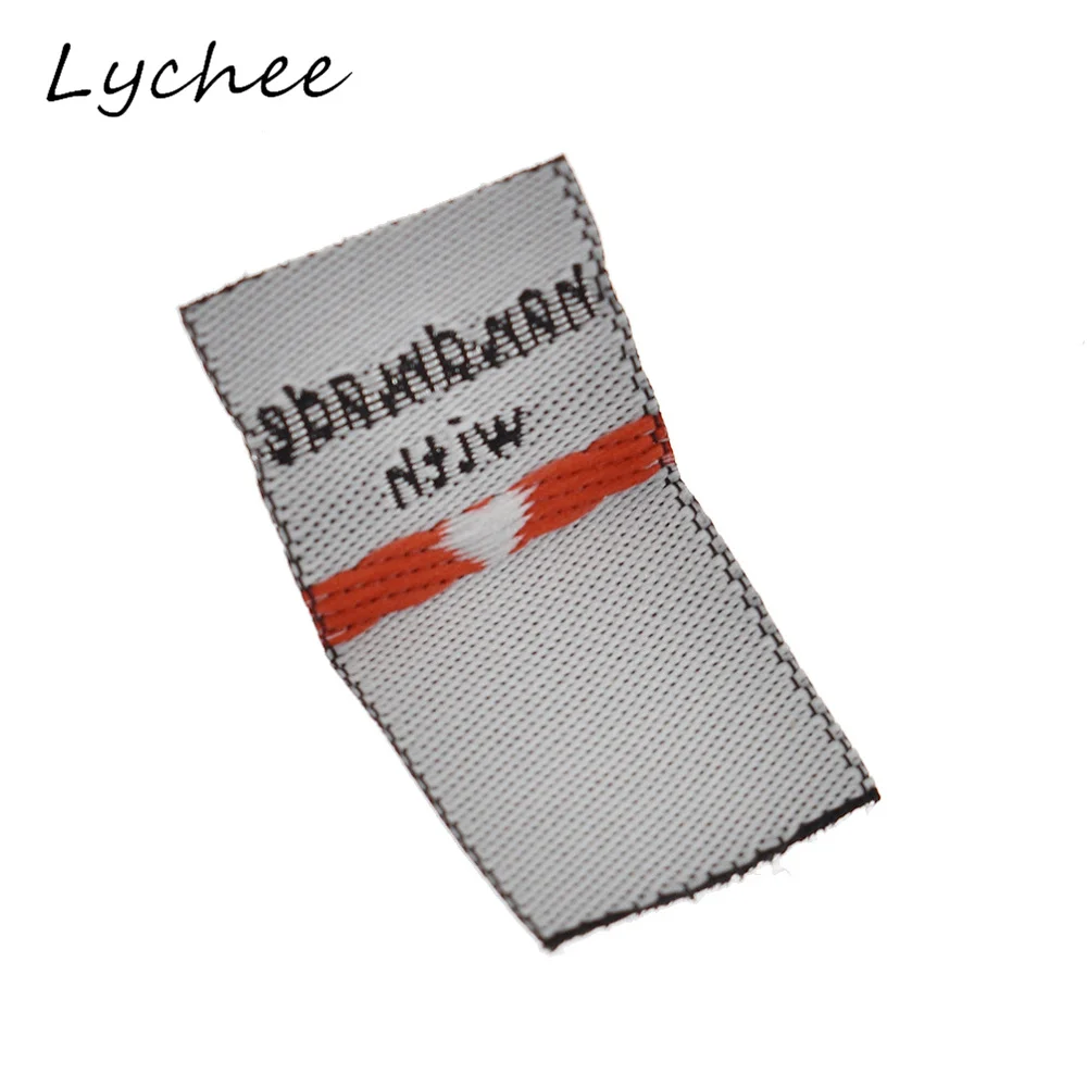 Lychee 100 шт. ярлыки для одежды из полиэстера ручная работа с сердечками сделай сам