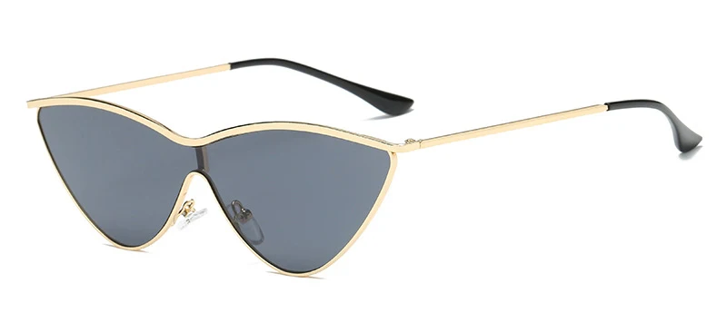 HBK Cat Eye пикантные Роскошные уличный съемок Для женщин Солнцезащитные очки для женщин золото-красный ясно, uv400 Брендовая Дизайнерская обувь модные очки - Цвет линз: C3 Gold Gray