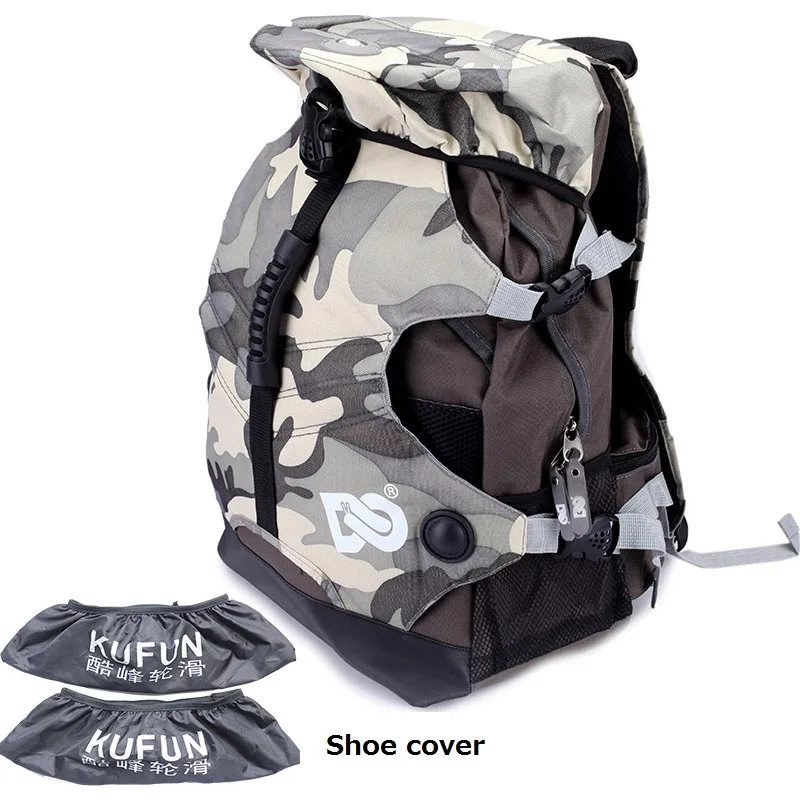 M camo x shoe cover Встроенный рюкзак для коньков, сумка для роликовых коньков, обувь, рюкзак, сумка для роликовых коньков, рюкзак для взрослых, рюкзак, сумка через плечо - Цвет: M camo x shoe cover
