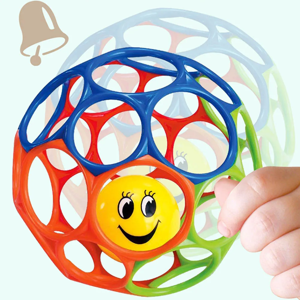

New Colorful Ball Toy Soft Bite Hand Caught Gift For Baby Kids Children Learning Grasping
