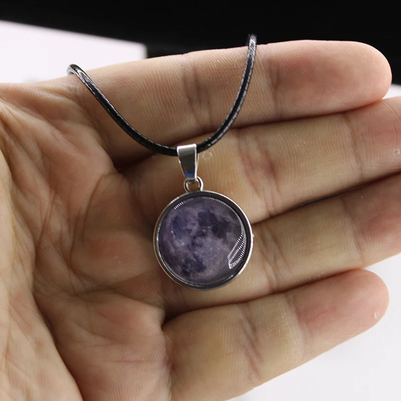 Новинка быстрая продажа светящееся в темноте ожерелье 18 мм стеклянная подвеска