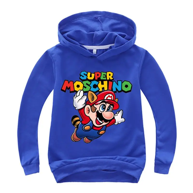 Classic cartoon Kids Boys Super Mario Playing 3D Print Sweatshirt Long Sleeve Game Hoodie Shirt For Girls Coat Jacket