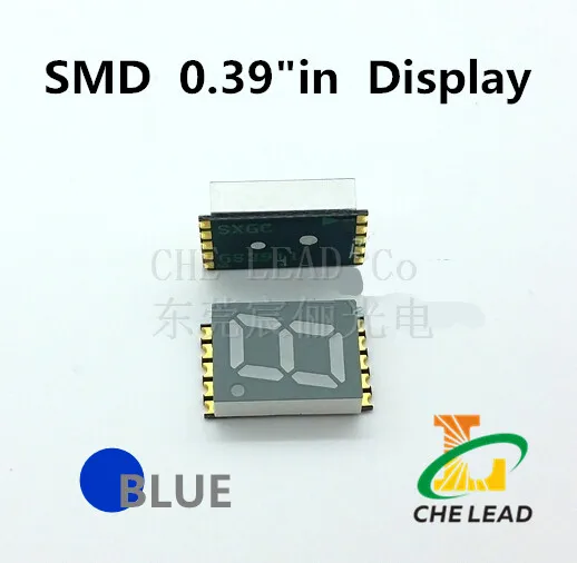 Зеленая трубка Nixie 0 39 дюйма белый 7-сегментный SMD светодиодный дисплей 1 бит smd