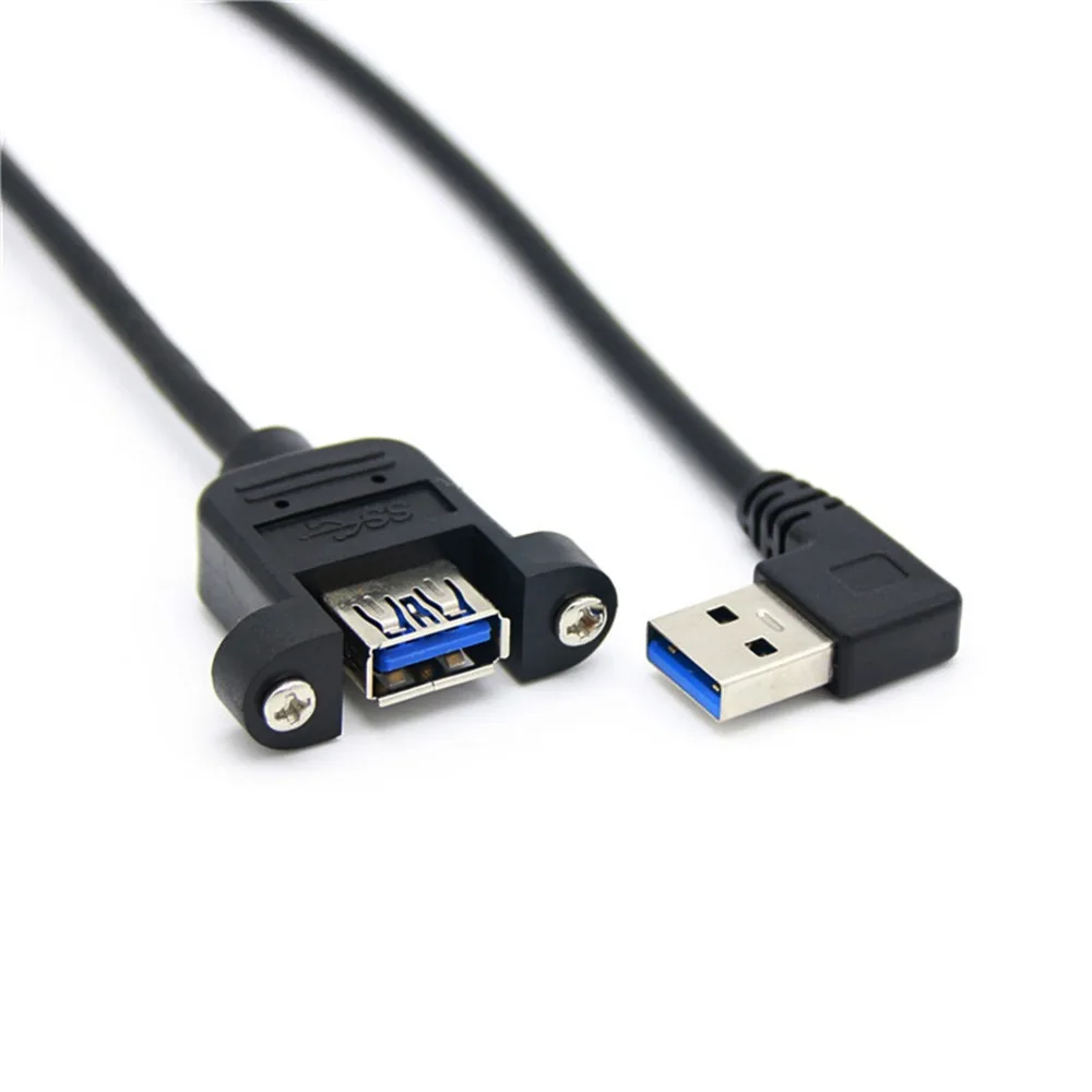 30 см/60 см USB 3 0 A крепление на гнездовую панель для Male 90 градусов вверх и вниз левый