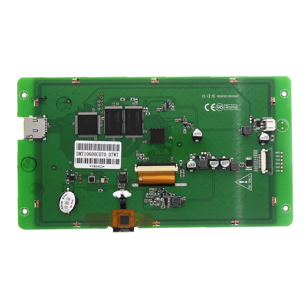 DMT10600C070_07W 7 дюймовый последовательный экран HD IPS RTC сенсорный музыкальный плеер