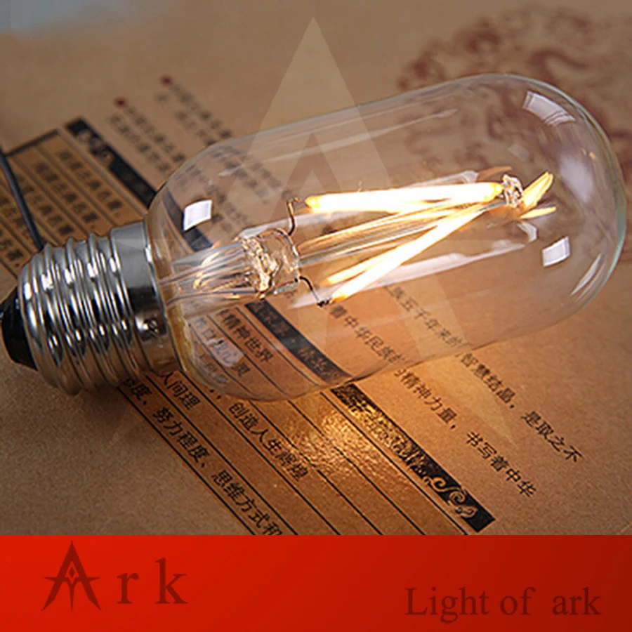 Винтасветодиодный Светодиодная лампа накаливания Эдисона E27 2 Вт 4 COB T45 220 240 В|lamp