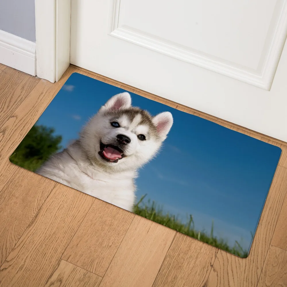 Siberian Husky введите дверной коврик для кухни коврик под дверь коврик на кухню коврик для дома домашние Нескользящие коврики для ванной приветственные напольные коврики