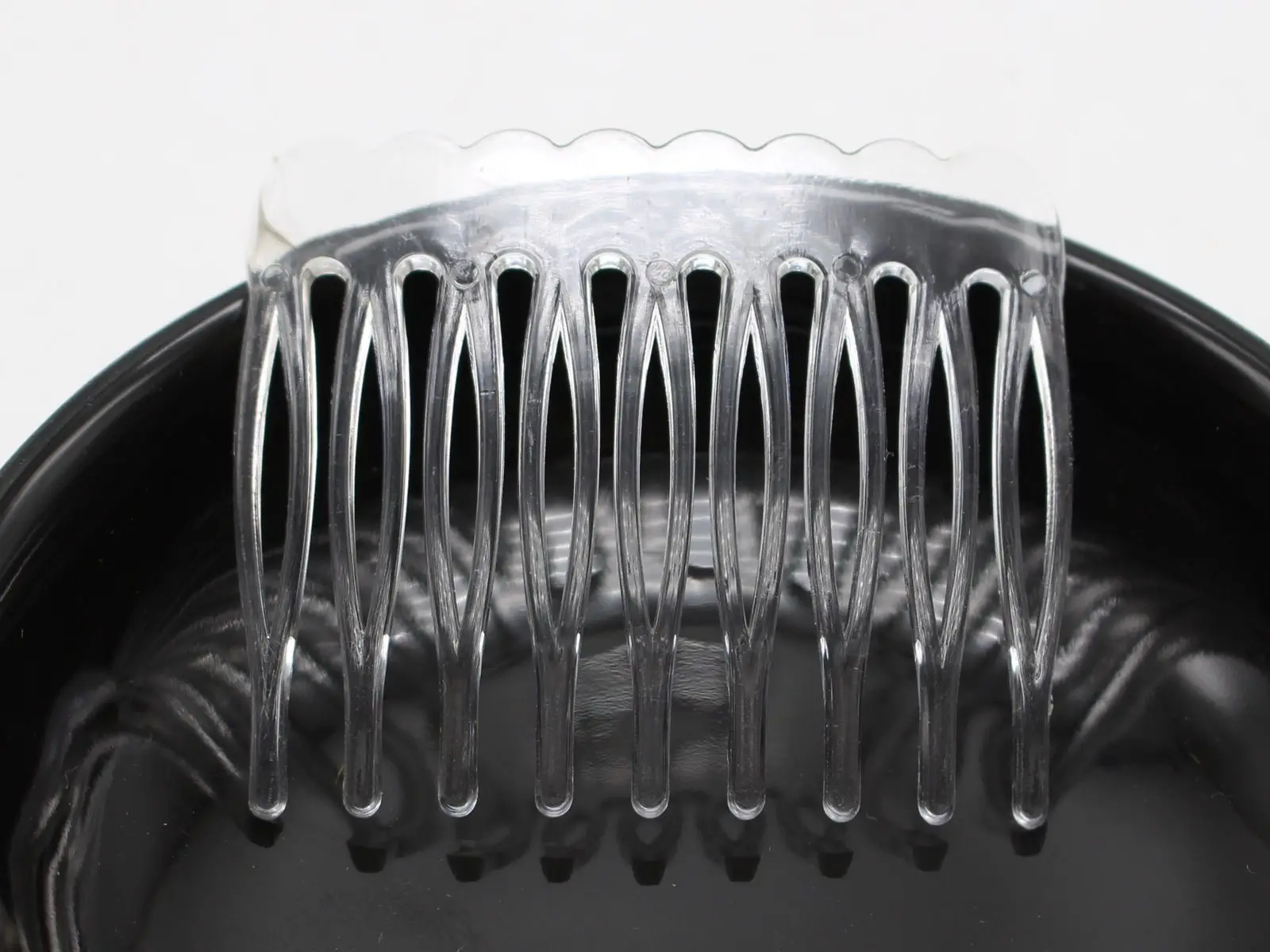 50 прозрачных пластиковых гладких заколок для волос боковые расчески заколка Magic