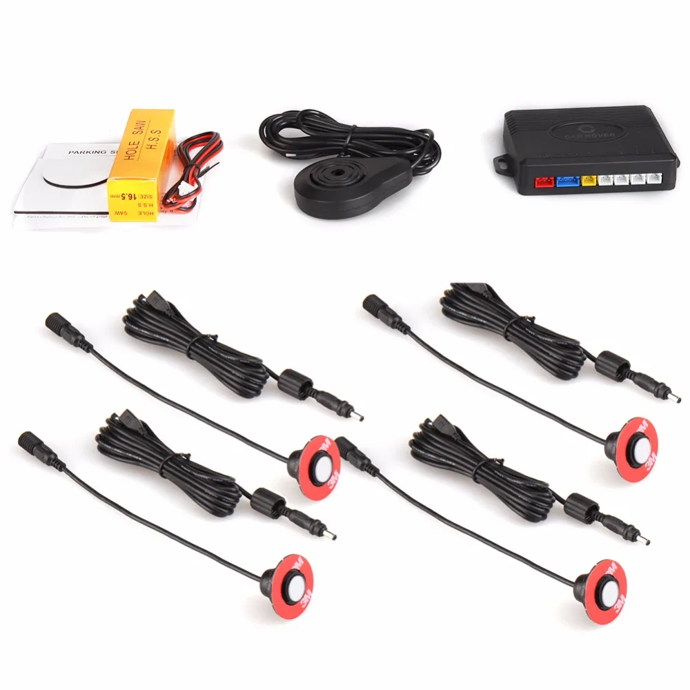 Автомобильный парктроник светодиодный датчик парковки 3 вида цветов дисплей 8