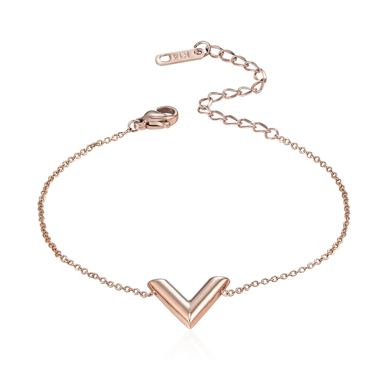 Новое поступление модные 3 Цвета стереоскопический V браслеты с брелоками для