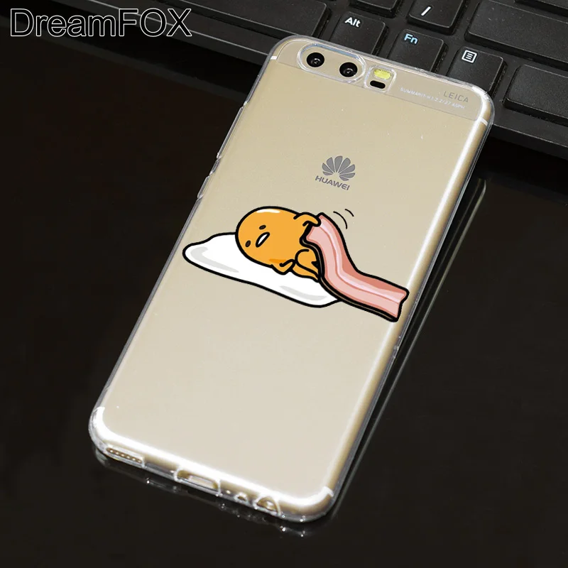DREAMFOX L516 милый мягкий силиконовый чехол Gudetama Lazy Egg из ТПУ для huawei P8 P9 P10 Lite Plus 2017 Honor 8