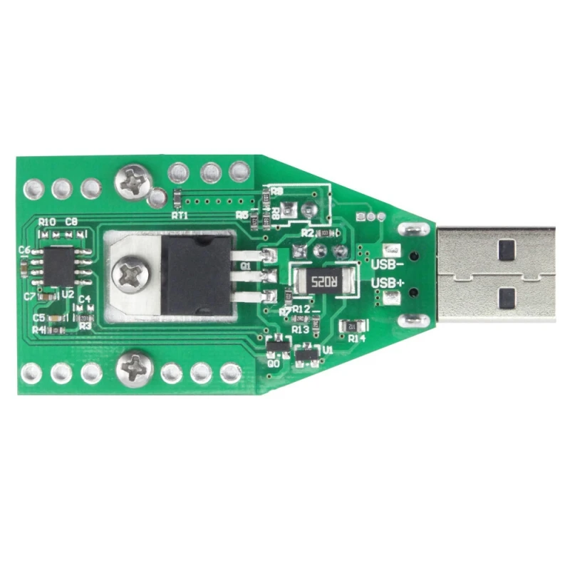 USB регулируемый постоянный ток электронная нагрузка Банк питания тестер с охлаждающим вентилятором инструмент