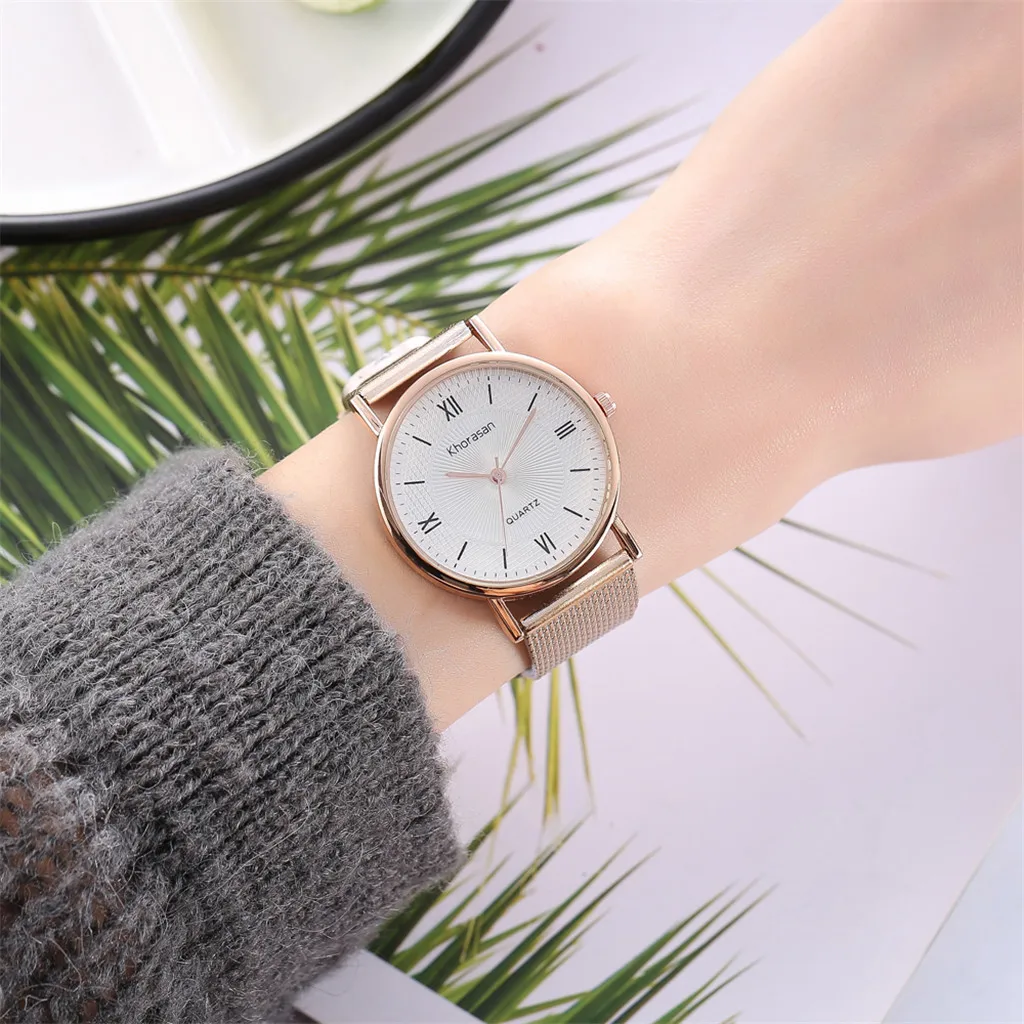 Женские и мужские часы Khorasan модные повседневные кварцевые с пластиковым