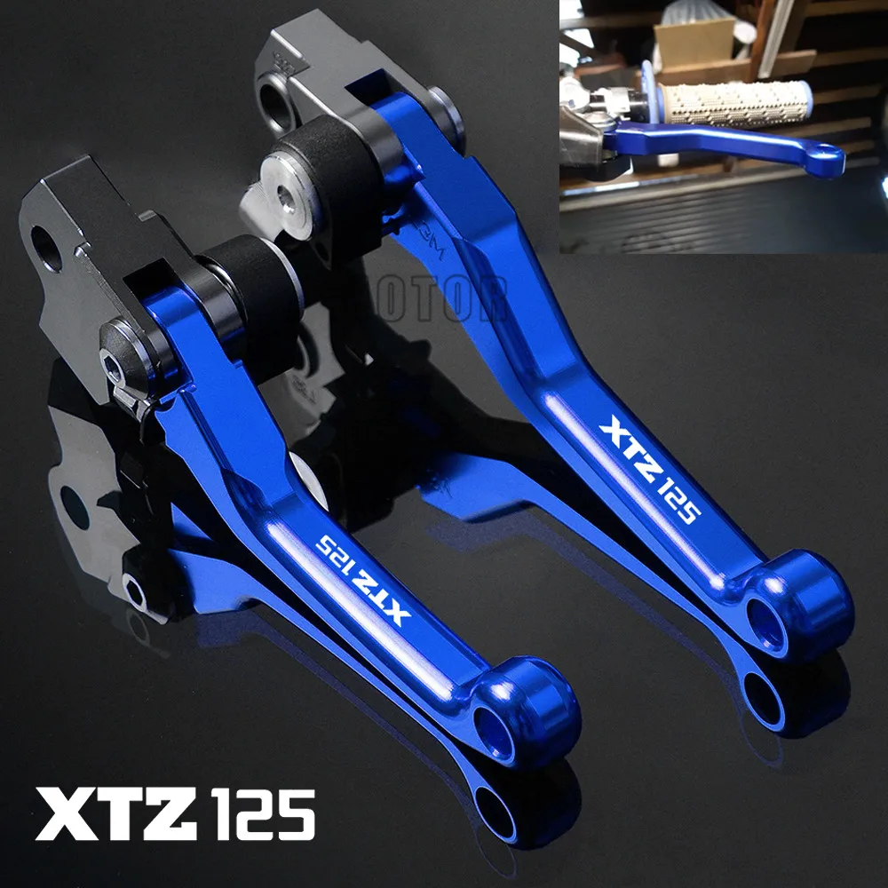 Для Yamaha XTZ125 XTZ 125 2003-2012 2004 2005 2006 2007 2008 2009 2010 CNC рычаги сцепления поворотного тормоза
