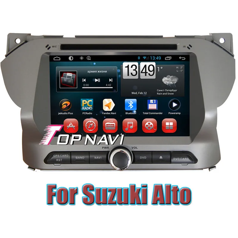 

7" Quad Core 1024*600 New Android 6.0 Car PC Media Center DVD Player Radio For Suzuki Alto Stereo GPS Navigation Touch Screen 3G