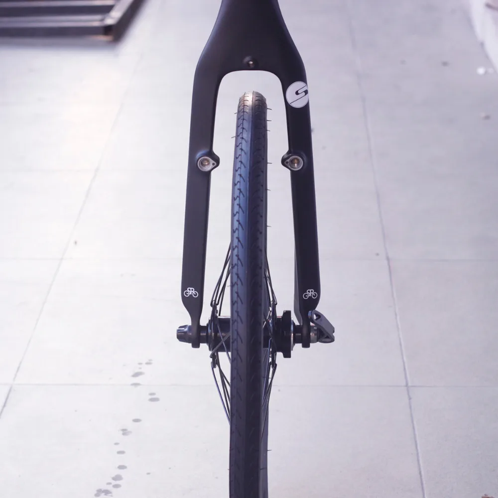 Silverock 2" Карбоновая вилка 451 406 20 1 1/8" для велосипеда Minivelo V Тормоза Дисковый суппорт тормоза совместимые мини Velo жесткие вилки супер