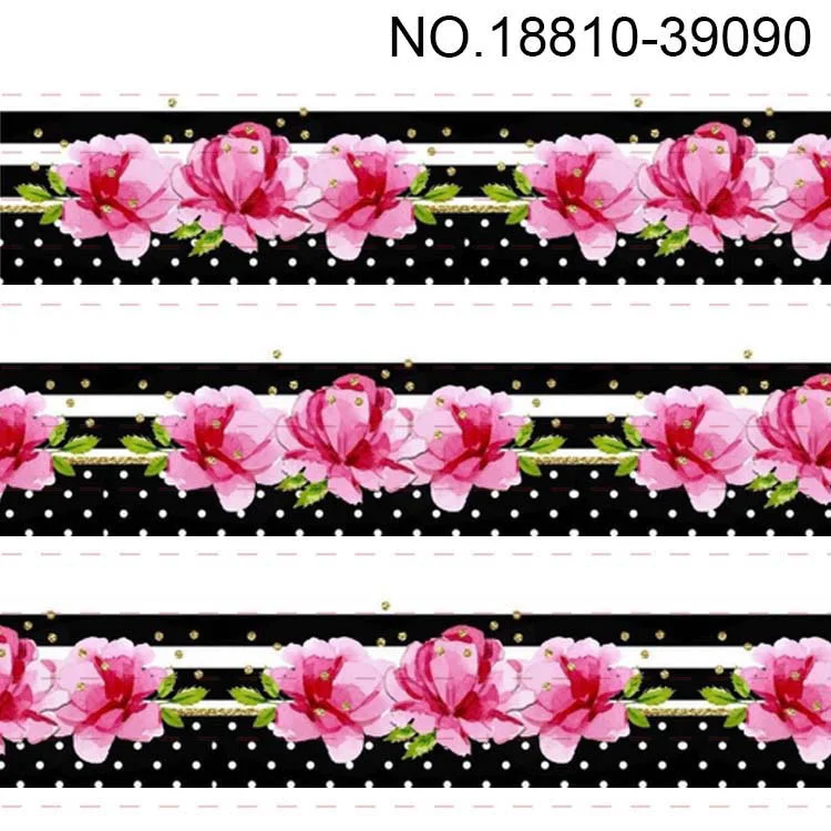 Новинка 50 ярдов Лидер продаж цветы роза лента с принтом grosgrain бесплатная доставка