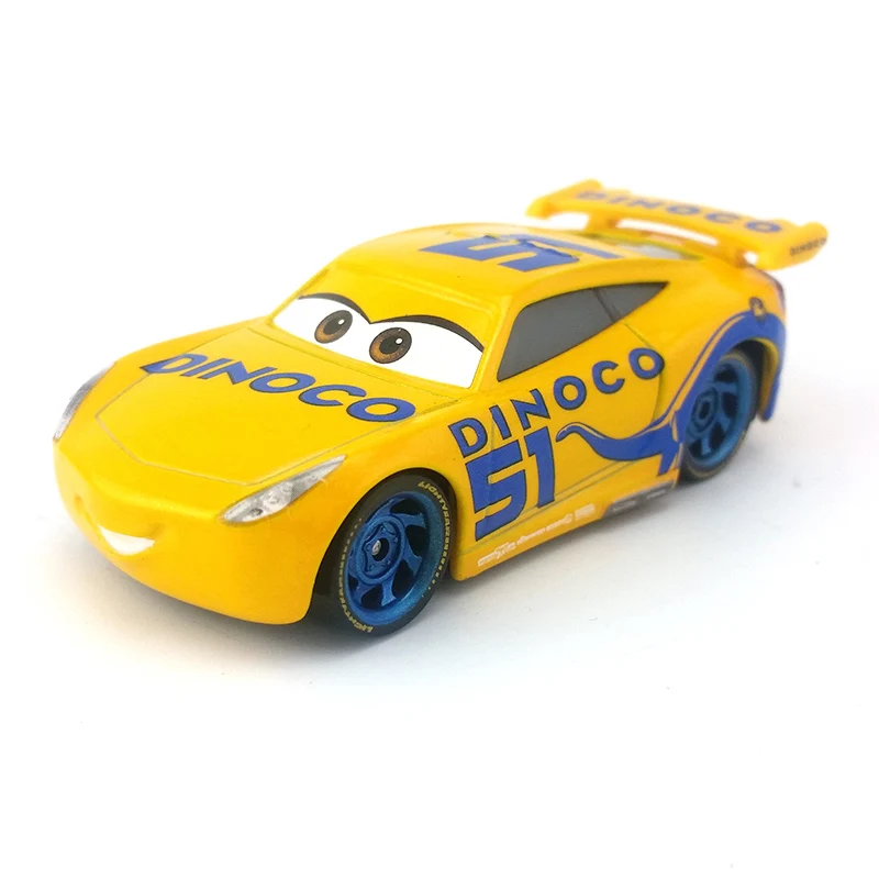 Машинки Диснея Pixar Lightning McQueen Mater Jackson Storm Cruz sherif 1:55 литые под давлением игрушки из