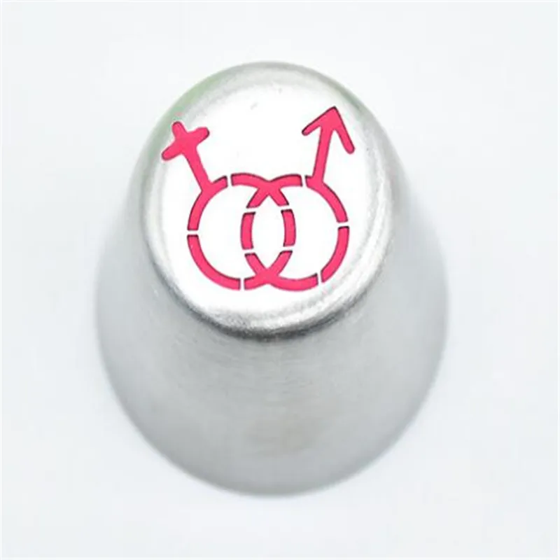 1PC Girl Dress High Heels Lock Letters Stainless Steel Russia Icing Piping Tips Valentine's Day Cake Decorating DIY Dessert