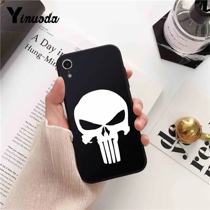 Чехол для телефона Yinuoda Marvel Game The Punisher Ghost Rider iPhone 6S 6plus 7 7plus 8Plus X Xs MAX 5 5S XR 11 pro max |