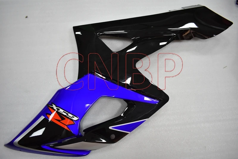 Тела Наборы GSX-R1000 2005-2006 K5 черно-голубые Обтекатели GSXR1000 05 Пластик обтекатели GSXR 1000 2005 без краски