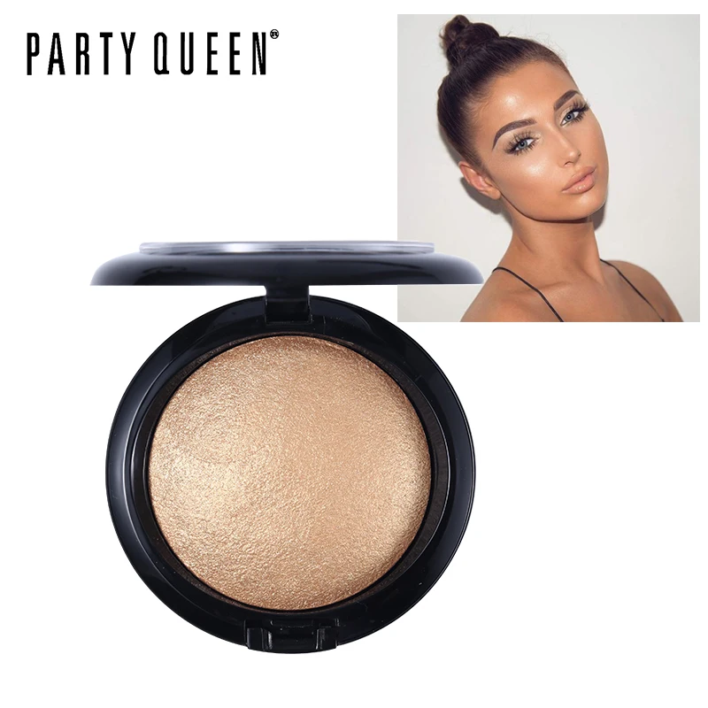 Вечерние запеченные хайлайтер Queen Cheek для макияжа осветитель блестящий порошок