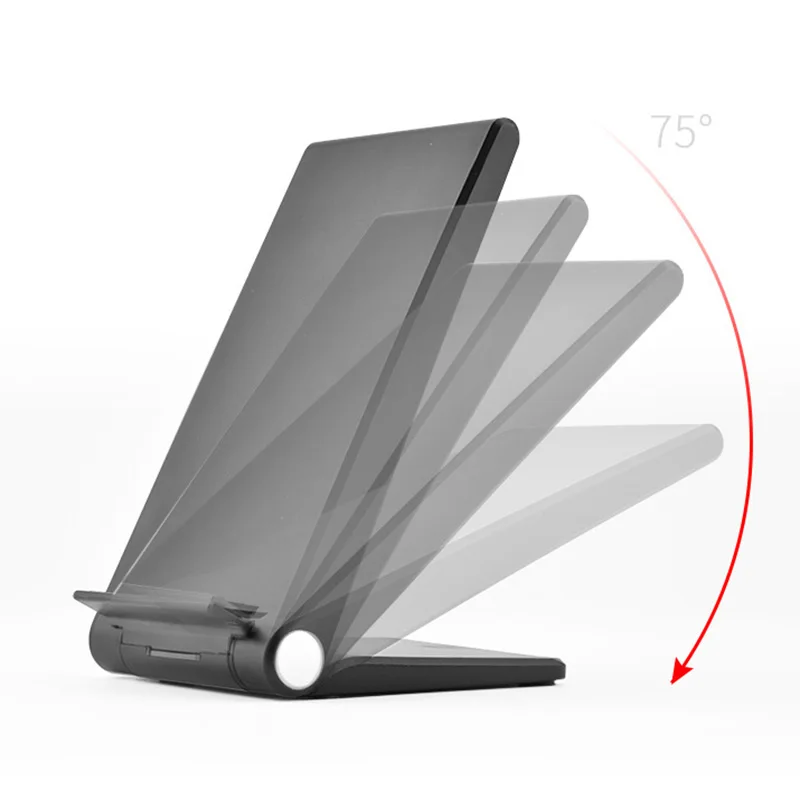 Беспроводное зарядное устройство QI с регулируемой подставкой креативное