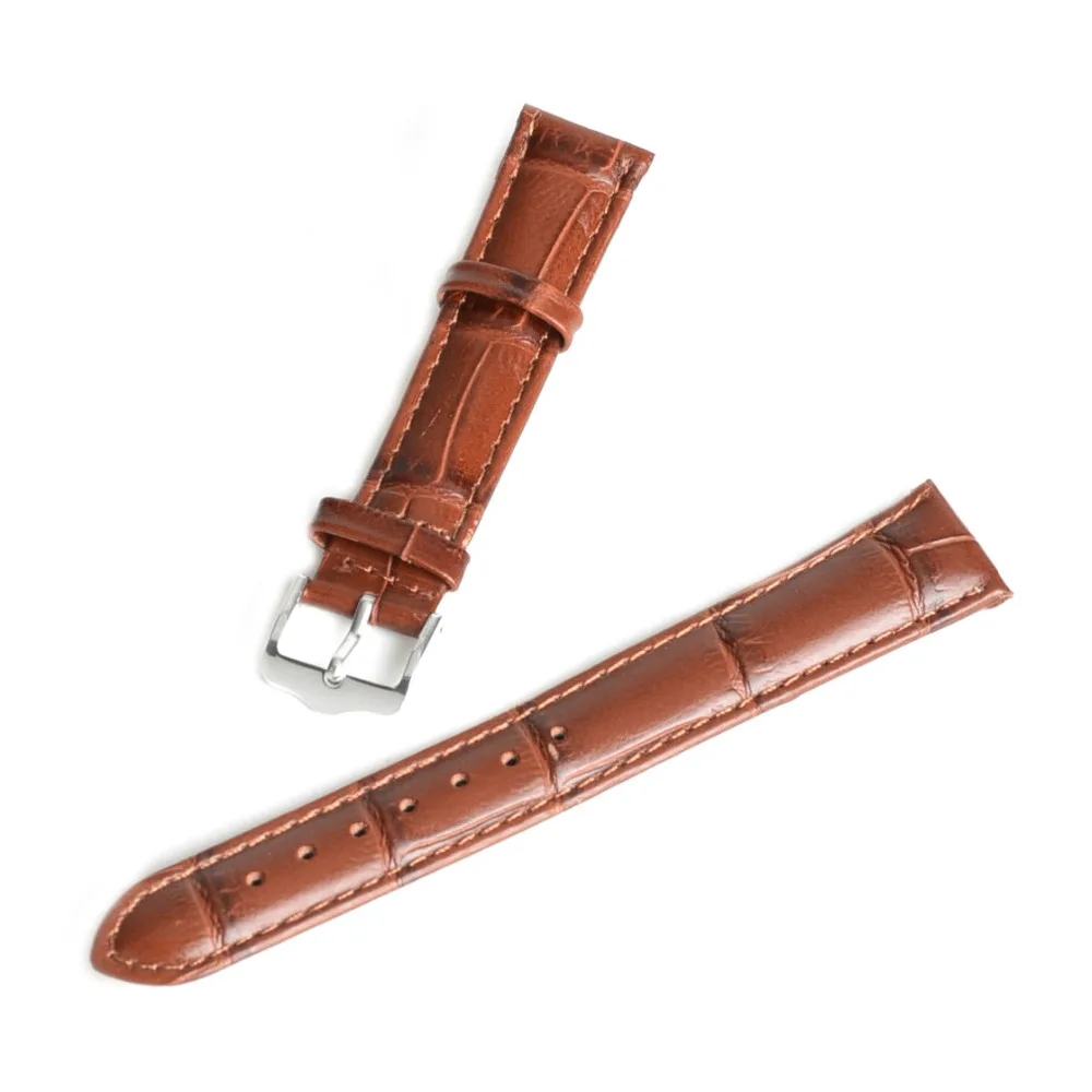 18 мм унисекс ремешок для часов из натуральной кожи коричневый модель 1|replacement