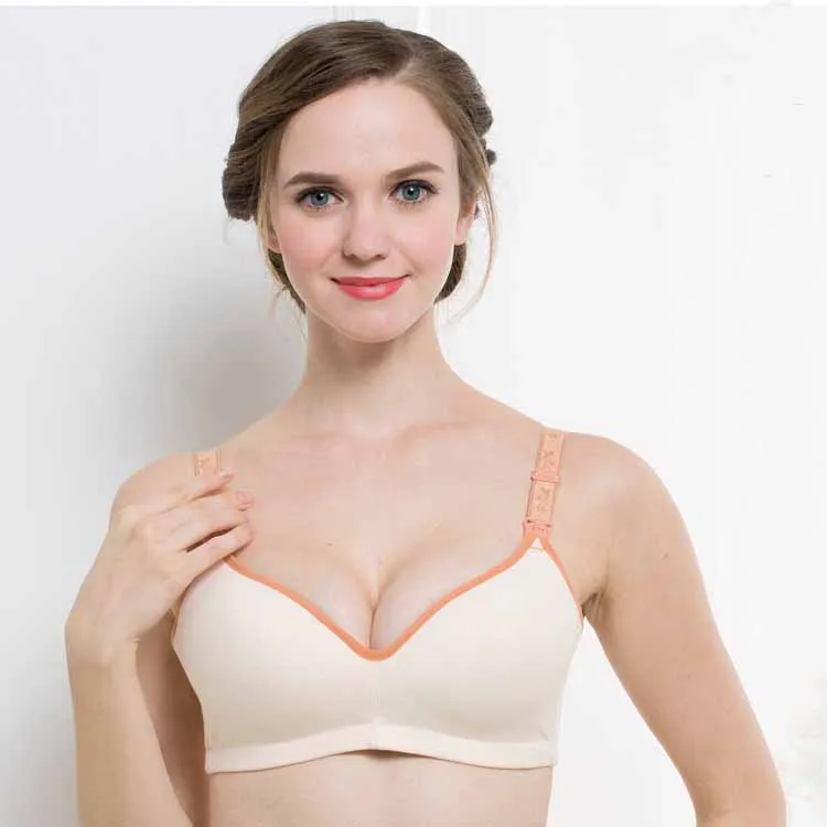 2020 новый бренд для беременных женщин бюстгальтер кормления 100% хлопок с кнопкой