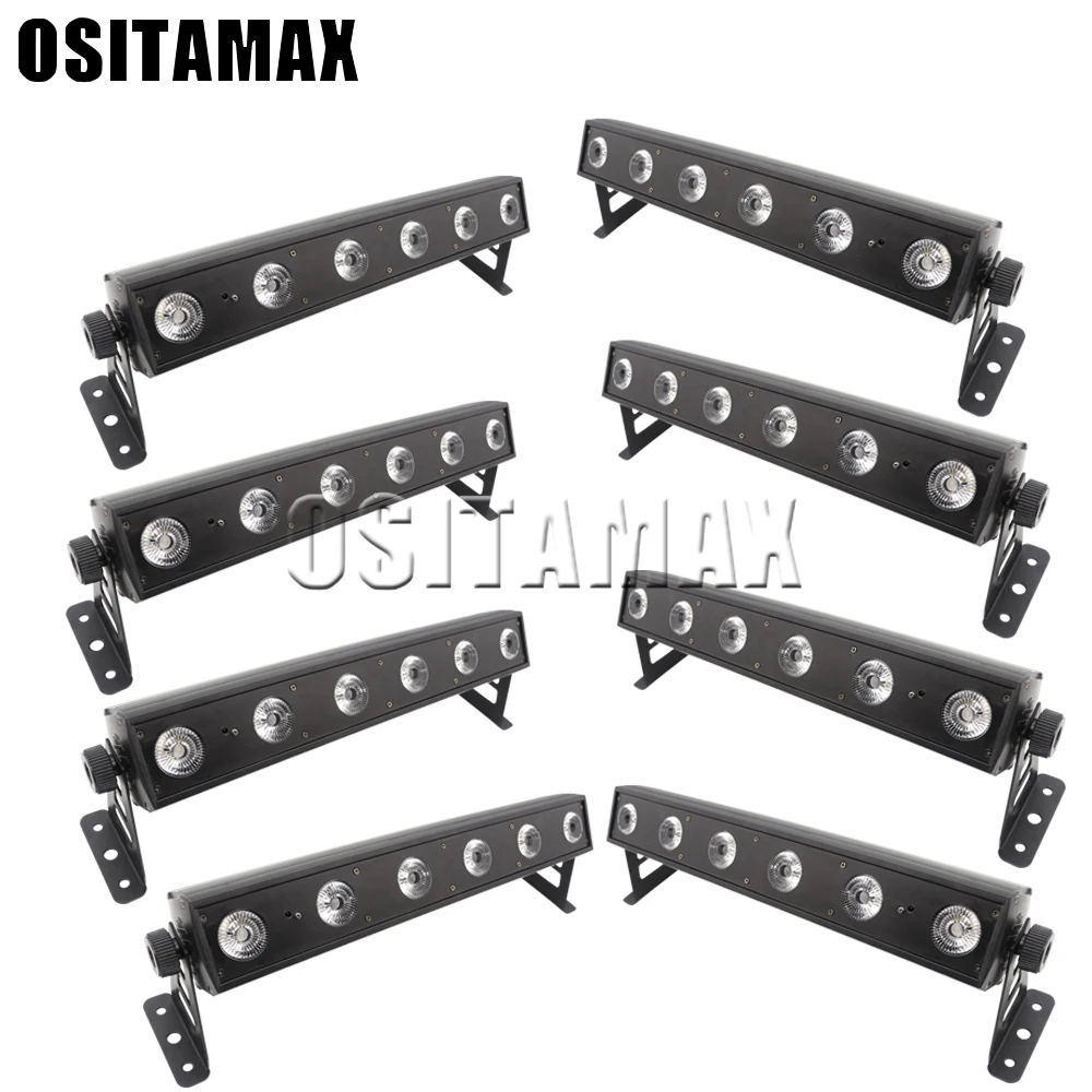 8 шт. светодиодный настенный светильник RGBWA + UV 6 в 1 DMX512 | Лампы и освещение