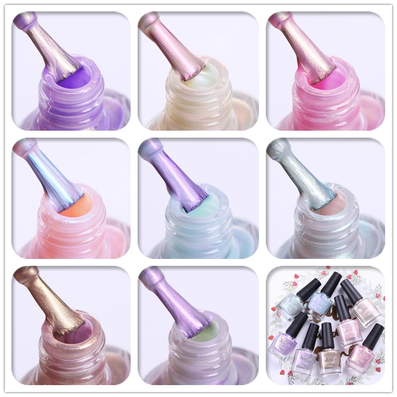 UR SUGAR Shell Glitter Nail Polish varnish Pearly-luster Varnish 6ml Art Decoration for Nails | Красота и здоровье
