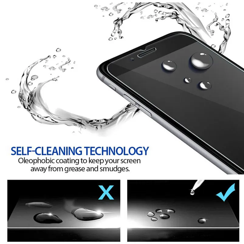 9 H Закаленное стекло протектор экрана для iphone 7 plus X 10 8 4 4s 5 5S 5c SE 6 6s Пленка чехол