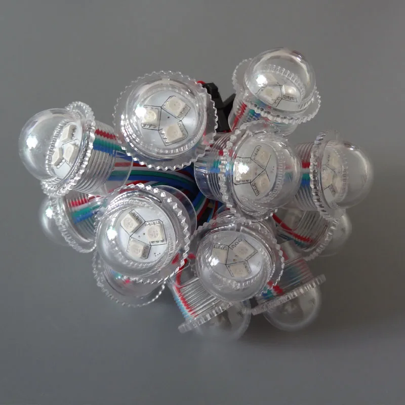 500 шт./лот 26 мм цветная (RGB) тупой (не умный прибор приемно) светодиодное рассеянное