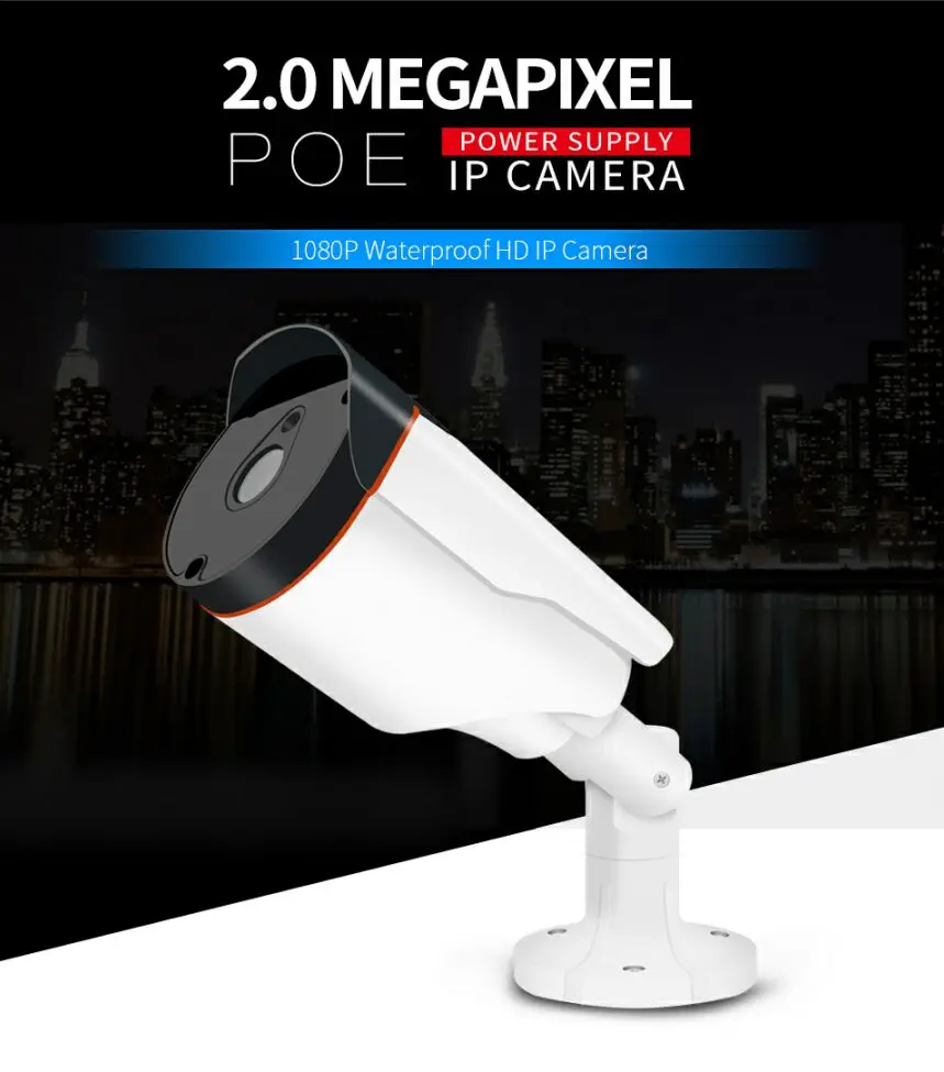 Vstarcam HD POE 1080P 2MP цилиндрическая IP камера POE ONVIF водонепроницаемая IP66 наружная камера наблюдения ИК ночного видения eye4 приложение