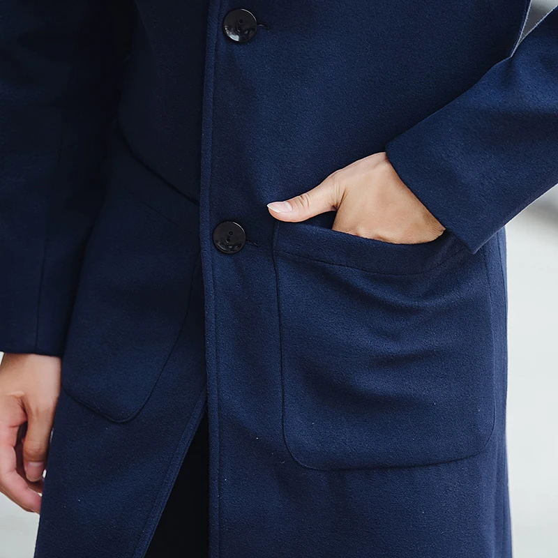 2017 новое поступление осень и зима Стильное мужское изысканное шерстяное пальто