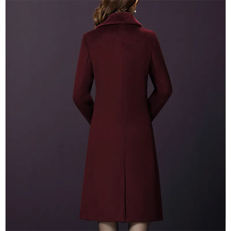 Зимнее женское пальто размера плюс 2020 повседневное модное элегантное OL с