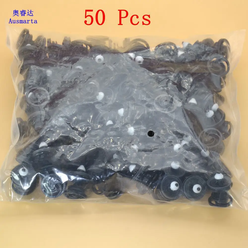 50 Pcs 10-100 P cs OEM подлинное внутренняя отделка двери Панель нажимной тип крепежа зажимы для SCIROCCO T4/T5 A1 A4 Q3 Q5 Q7 сиденье 7L6 868 243 - Название цвета: 50 Pcs
