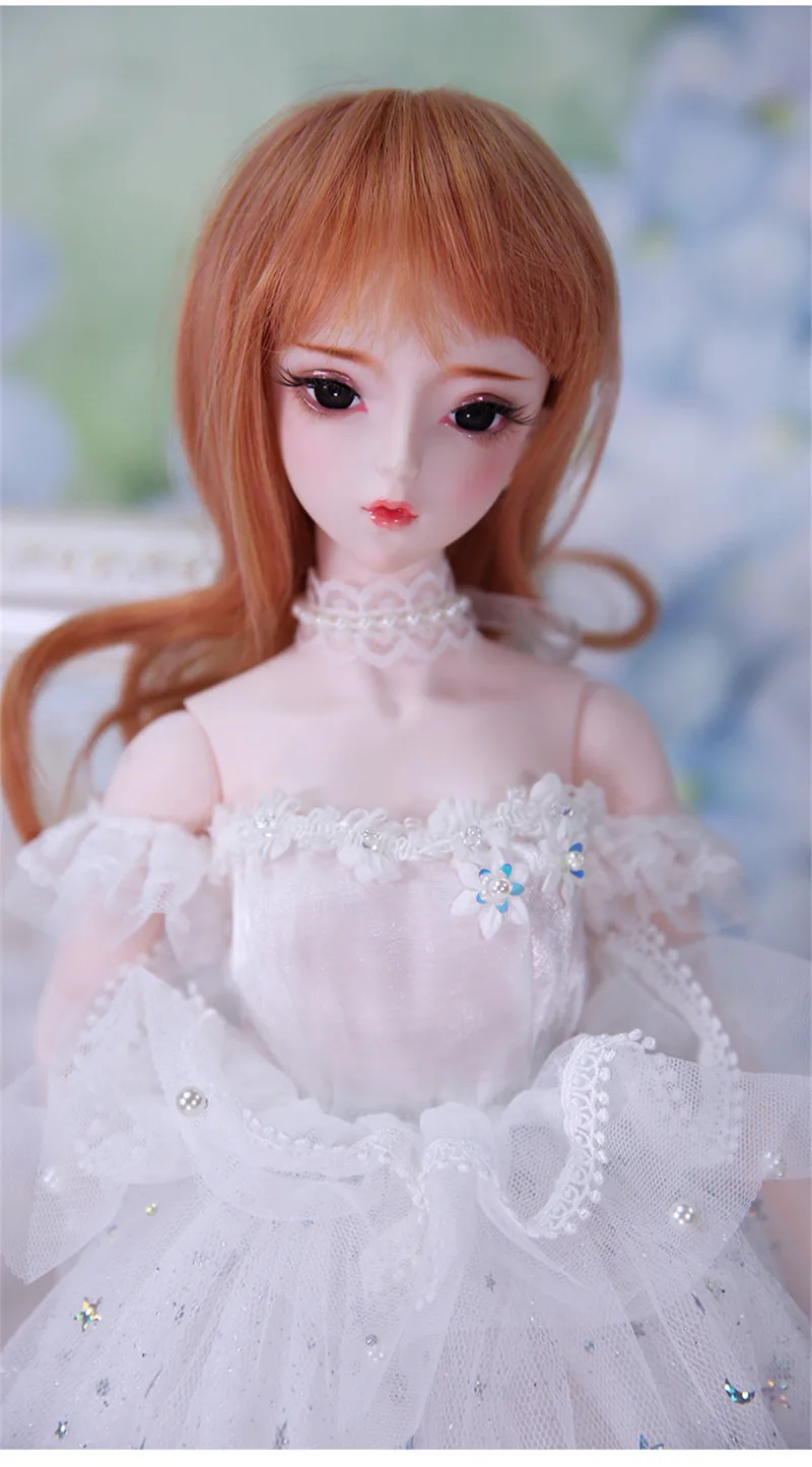 Парик для 1/3 BJD Тыква и каштановые волосы AI YoSD MSD SD набор игрушка подарок DC лати костюм 60 см кукла