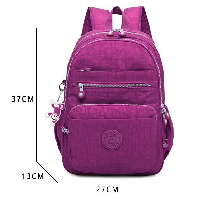 purple red Mini Backpack Female School Backpack Mochila Women Backpacks Waterproof School Bags For Teenage Girls Laptop Bagpack Sac A Dos - Цвет: purple red