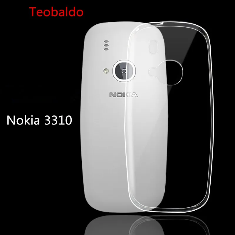 Teobaldo ультратонкий прозрачный ТПУ чехол-накладка для Nokia 3310 чехол две Sim-карты 2017
