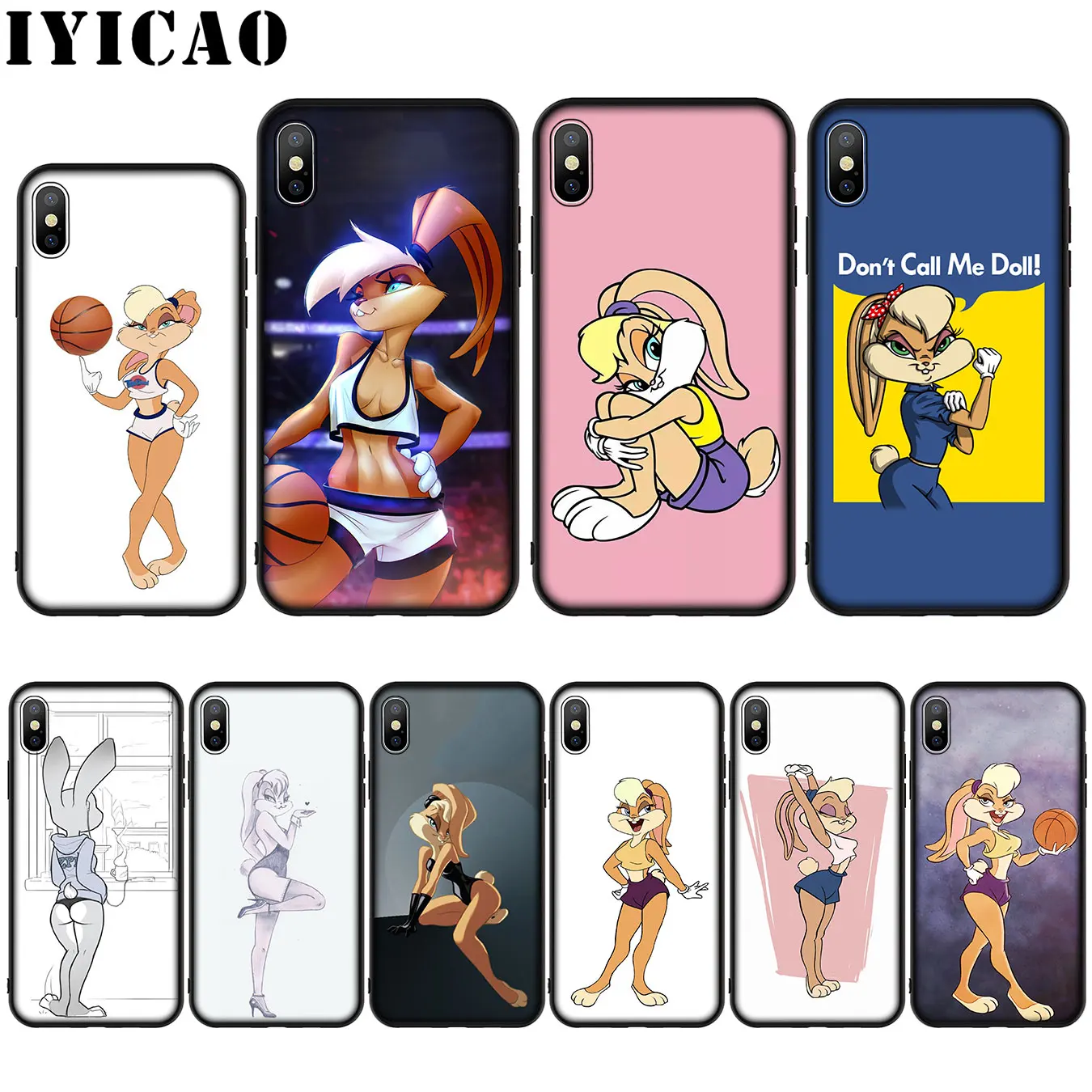 Мягкий силиконовый чехол lola bunny для iPhone 11 Pro Max XR X XS 8 7 6 6S Plus 5 SE|Бамперы| |