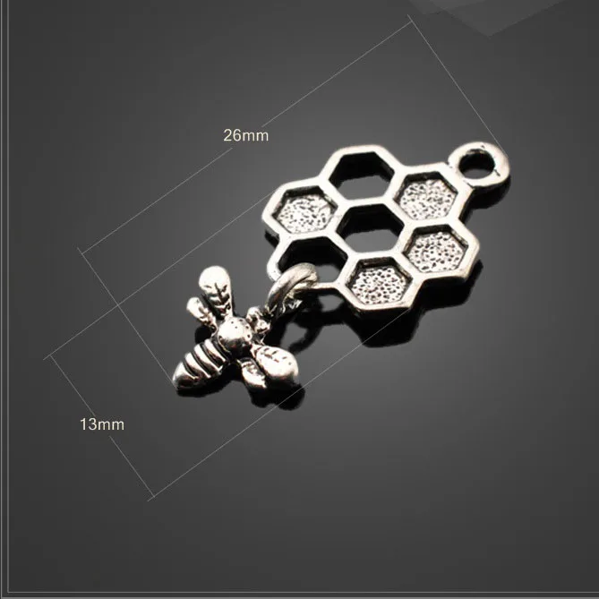 10 шт./Лот посеребренные подвески в античном стиле 26 х13 мм|charms for jewelry|charms jewelry makingbee