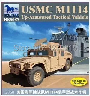 Модель Бронко NB5037 1/350 USMC M1114 армированный Тактический автомобиль пластиковая