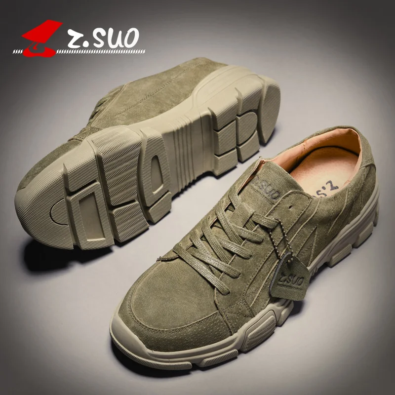 Free Shipping Z.suo Men 2018 Fashion Genuine Leather Casual Men's Shoes Lace-up Snow Boots boots | Спорт и развлечения