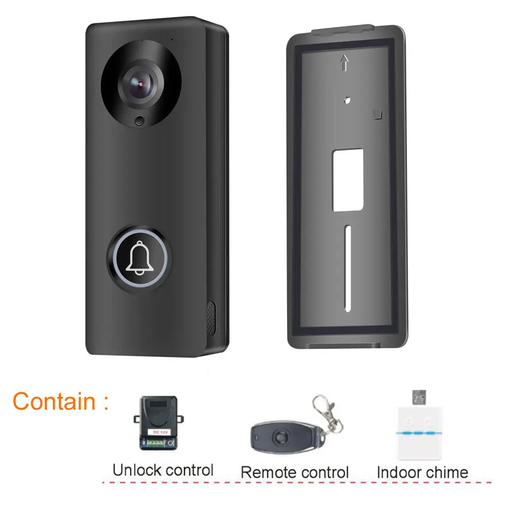 Not Card Смарт 4G WiFi видео домофон IP камера 1080P беспроводная видео домофон система Iphone Android приложение мобильный дверной звонок Водонепроницаемый - Цвет: Not Card
