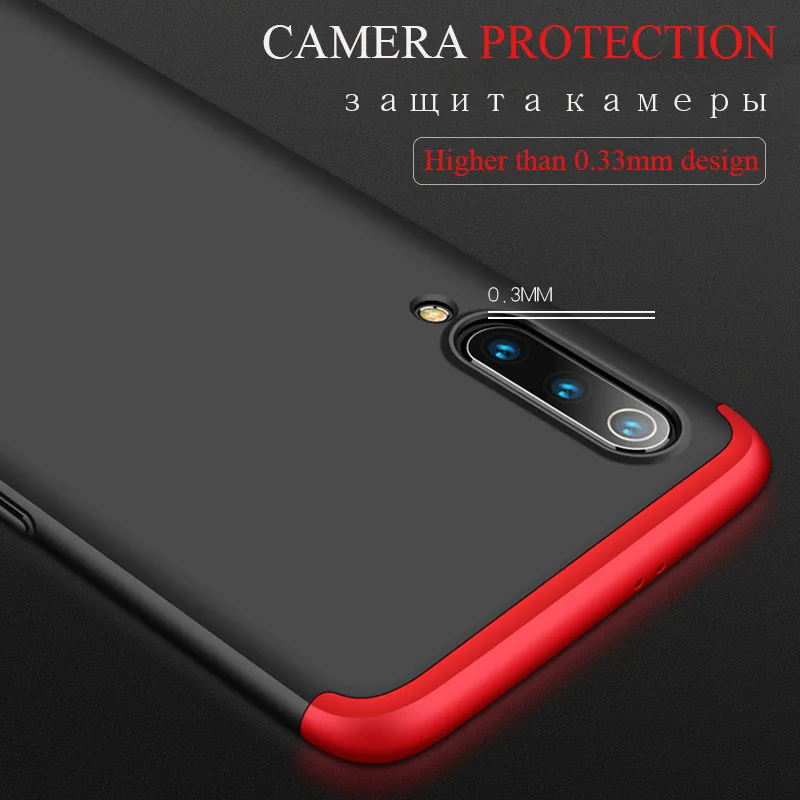 Чехол на для Xiaomi mi 9t mi9t pro mi 9 чехол 360 для сяоми ксиоми ми 9t про закаленное стекло на для Xiaomi Redmi k20 k20 pro Чехол для Сяоми ксиоми Редми k20 про 3 в 1 Роскошные жесткие ПК полный защитный чехол