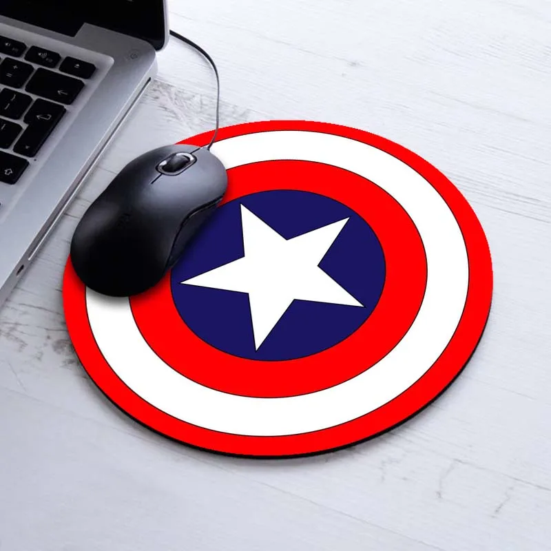 Babaite Дизайн Marvel картины с комиксами коврик для мыши Прочный настольная панель коврики для мышки анимация круглый коврик для мыши - Цвет: 20x20cm