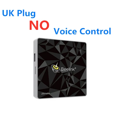 UK Plug Beelink GT1 Ultimate tv Box Amlogic S912 Восьмиядерный процессор телеприставка медиаплеер Android 7,1 Bluetooth 3G 32G 2,4G+ 5,8G двойной WiFi - Цвет: UK Plug