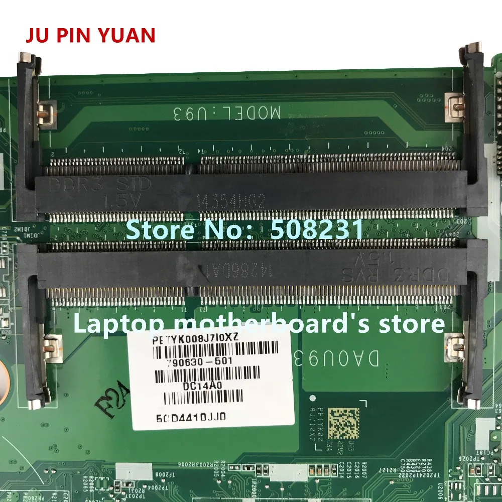 Ju pin yuan 790630-501 790630-001 U93 материнская плата для hp PAVILION 15-N 15-F материнская плата с A6-5200 ЦП полностью протестирована